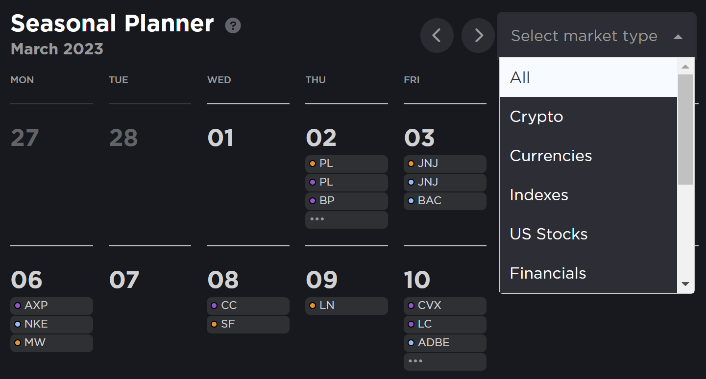 seasonal planner